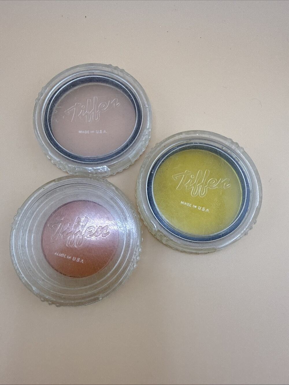 Vintage Tiffen Series #6 Drop-In Lens Filters Set of 3 Lenses USA